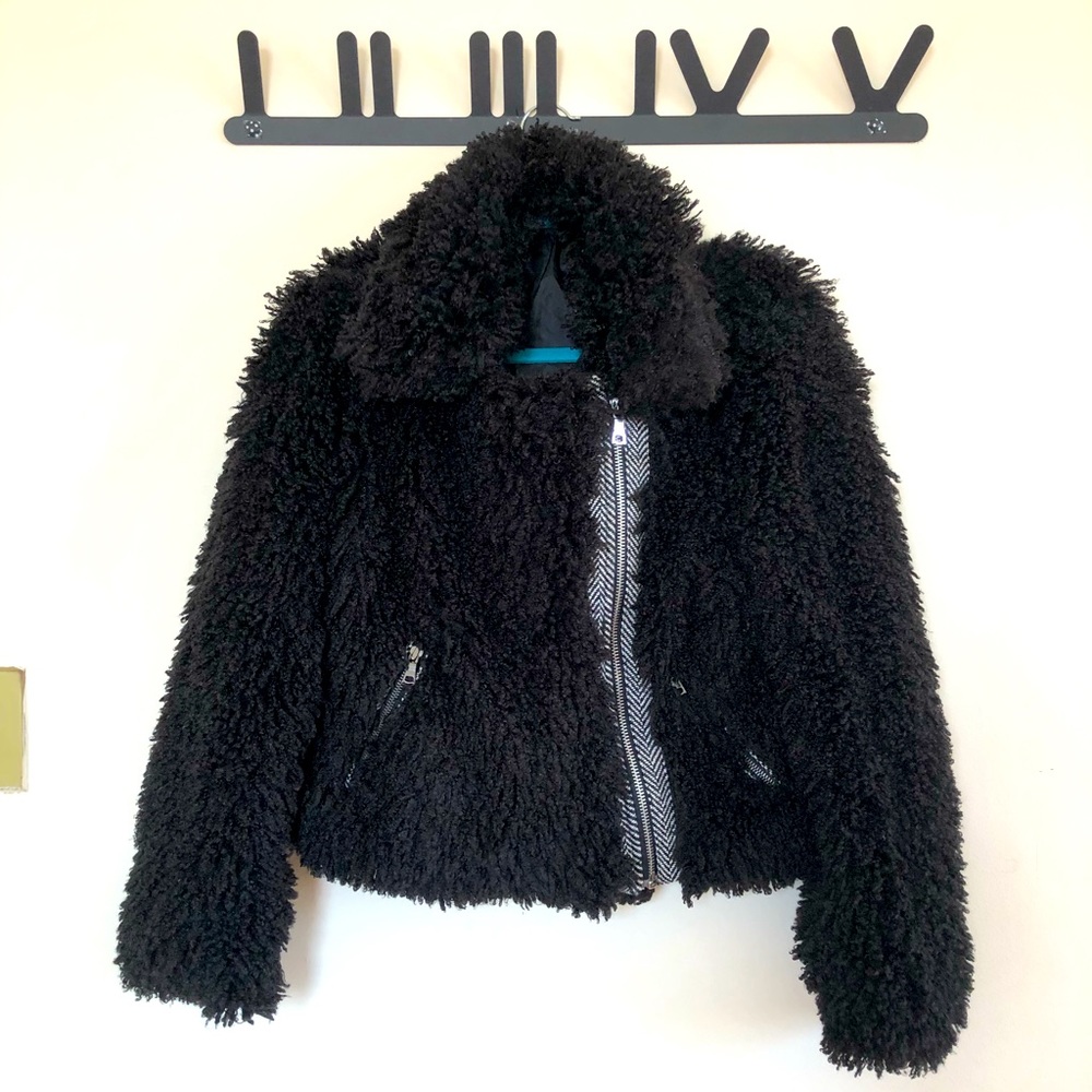 Women’s Faux Fur Jacket Black